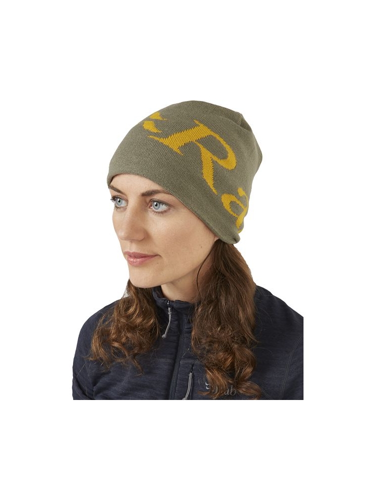 Rab Rab Logo Beanie QAB-39-LSA kleding accessoires Rab Logo Beanie Light Khaki/Sahara QAB-39-LSA kleding accessoires online bestellen bij Kathmandu Outdoor & Travel