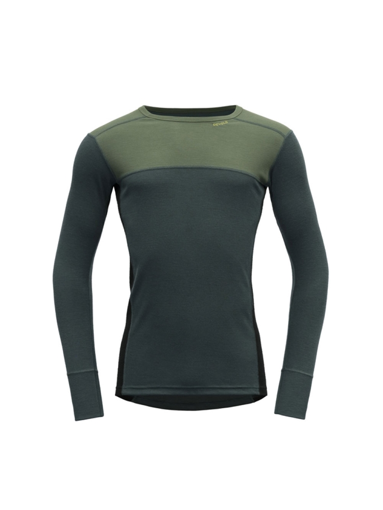 Devold Lauparen Merino 190 Shirt Forest/Woods/Black GO 245 224 A-421A onderkleding/thermokleding online bestellen bij Kathmandu Outdoor & Travel