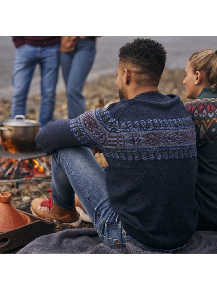 Sherpa Adventure Gear Sajit Eco Crew RATHEE BLUE SM15041-392 fleeces en truien online bestellen bij Kathmandu Outdoor & Travel