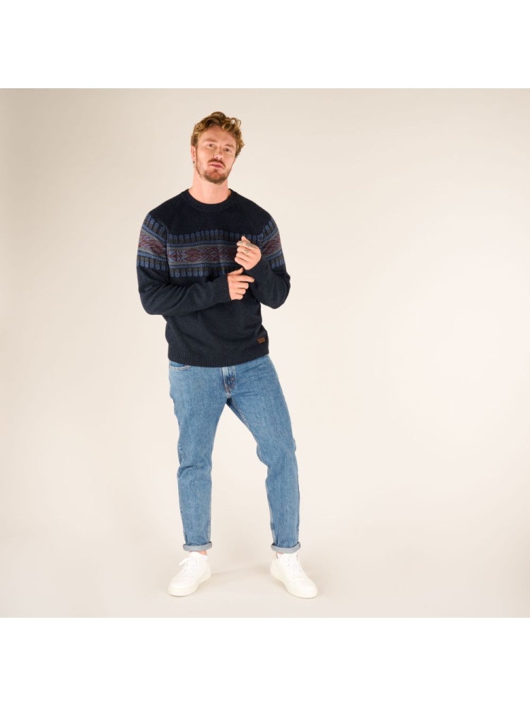 Sherpa Adventure Gear Sajit Eco Crew RATHEE BLUE SM15041-392 fleeces en truien online bestellen bij Kathmandu Outdoor & Travel