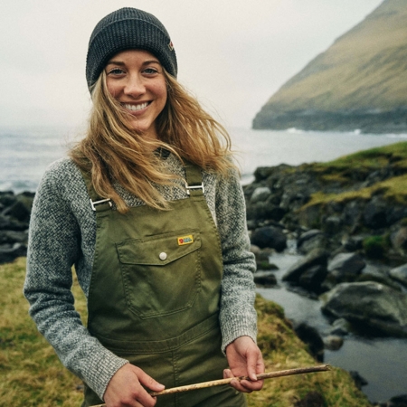 Fjällräven  Övik Structure Sweater Women's Egg Shell-Grey