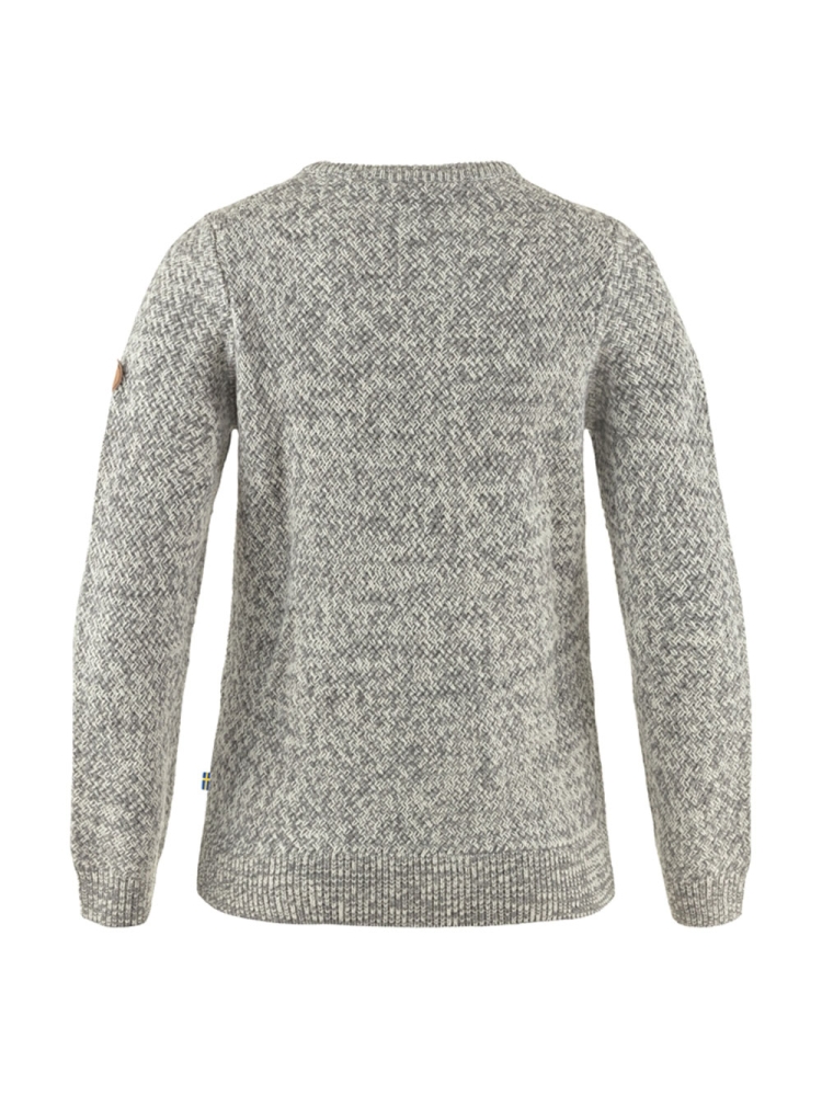 Fjällräven Övik Structure Sweater Women's Egg Shell-Grey 89775-111-020 fleeces en truien online bestellen bij Kathmandu Outdoor & Travel