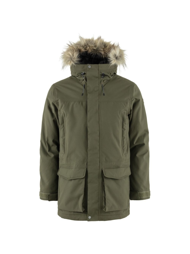 Fjällräven Nuuk Lite Parka Laurel Green 87158-625 jassen online bestellen bij Kathmandu Outdoor & Travel