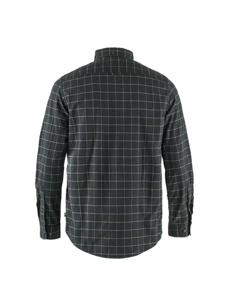 Fjällräven Övik Flannel Shirt Dark Grey 82979-030 shirts en tops online bestellen bij Kathmandu Outdoor & Travel