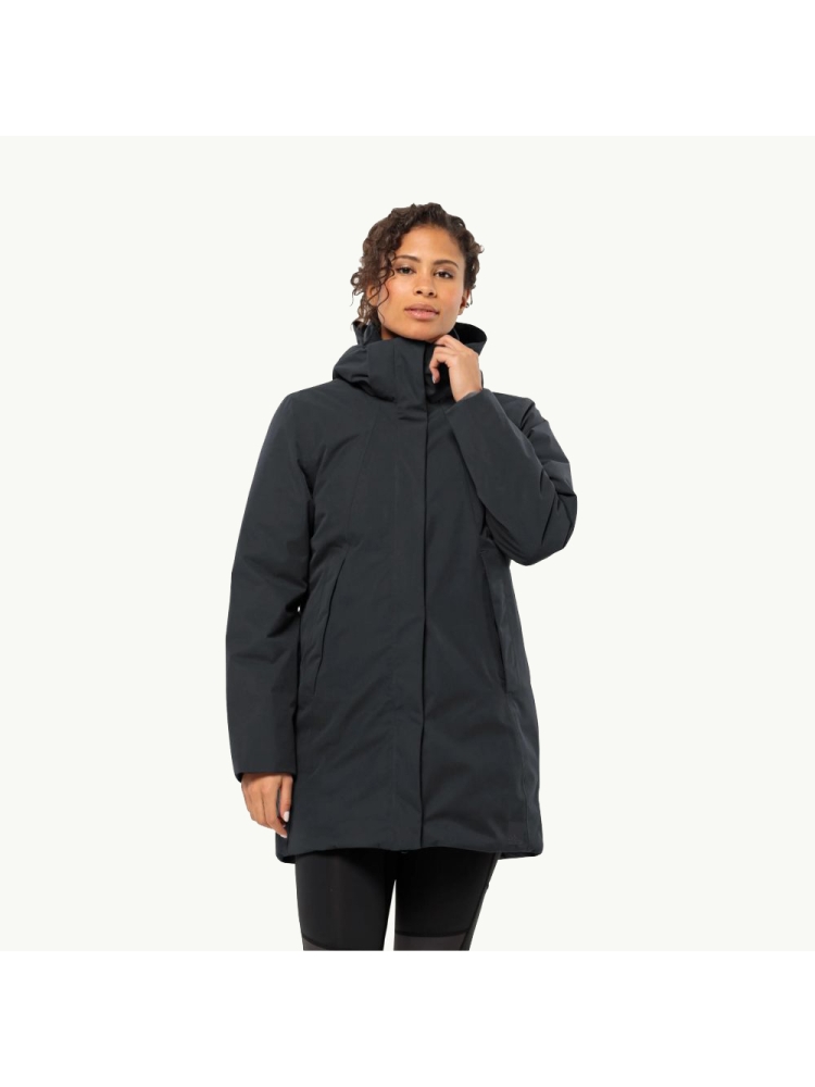 Jack Wolfskin Salier Coat Women's phantom 1116141-6350 jassen online bestellen bij Kathmandu Outdoor & Travel