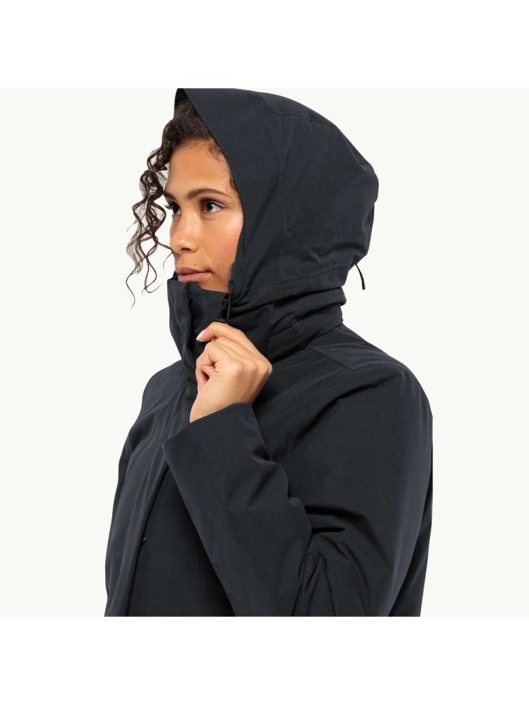 Jack Wolfskin Salier Coat Women's phantom 1116141-6350 jassen online bestellen bij Kathmandu Outdoor & Travel