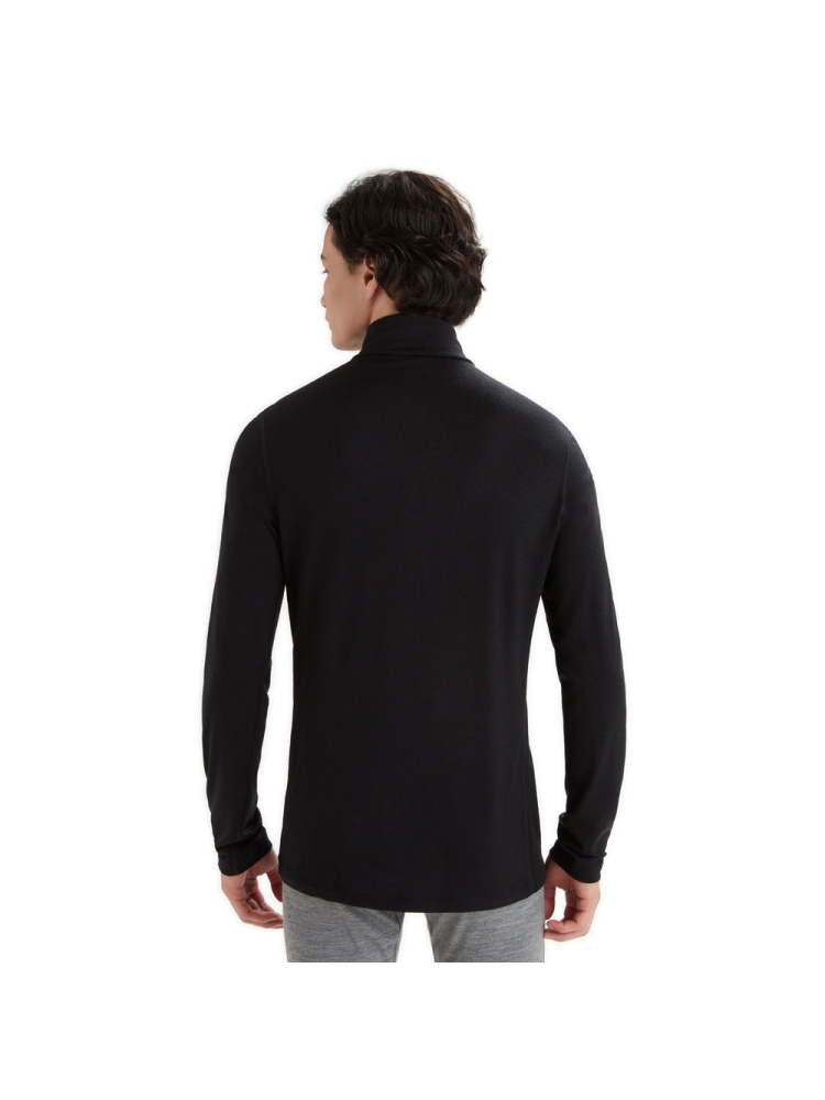 Icebreaker 200 Oasis Long Sleeve Half Zip Black 104367-0011 onderkleding/thermokleding online bestellen bij Kathmandu Outdoor & Travel