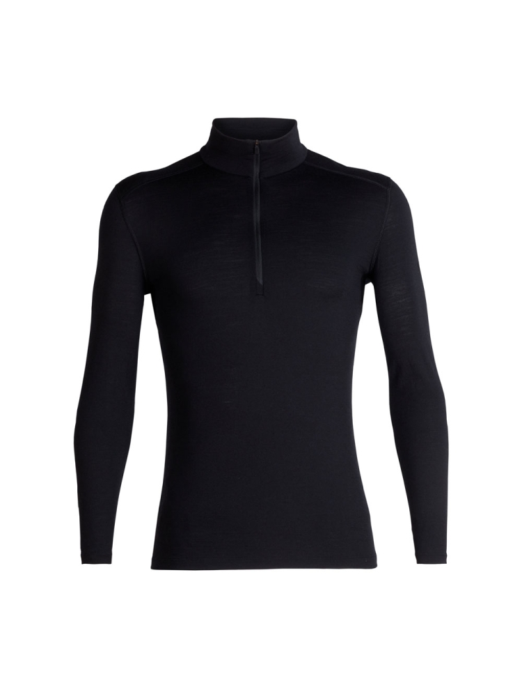 Icebreaker 200 Oasis Long Sleeve Half Zip Black 104367-0011 onderkleding/thermokleding online bestellen bij Kathmandu Outdoor & Travel