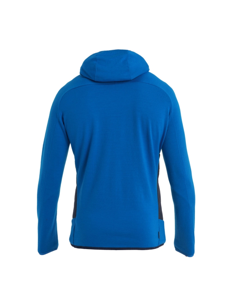 Icebreaker Mer Quantum Hybrid LS Zip Hoodie Lazurite/Midnight Navy/CB 0A56QPA-721 fleeces en truien online bestellen bij Kathmandu Outdoor & Travel