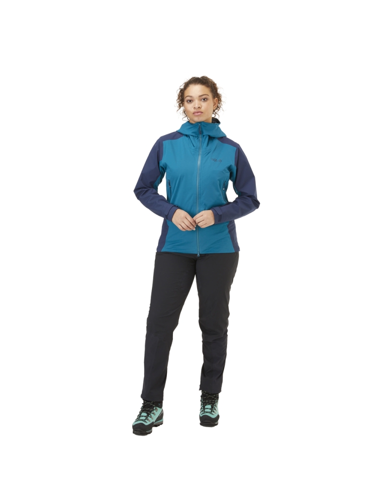 Rab Kinetic Alpine 2.0 Jacket Women's Blauw QWG-70-ULM jassen online bestellen bij Kathmandu Outdoor & Travel