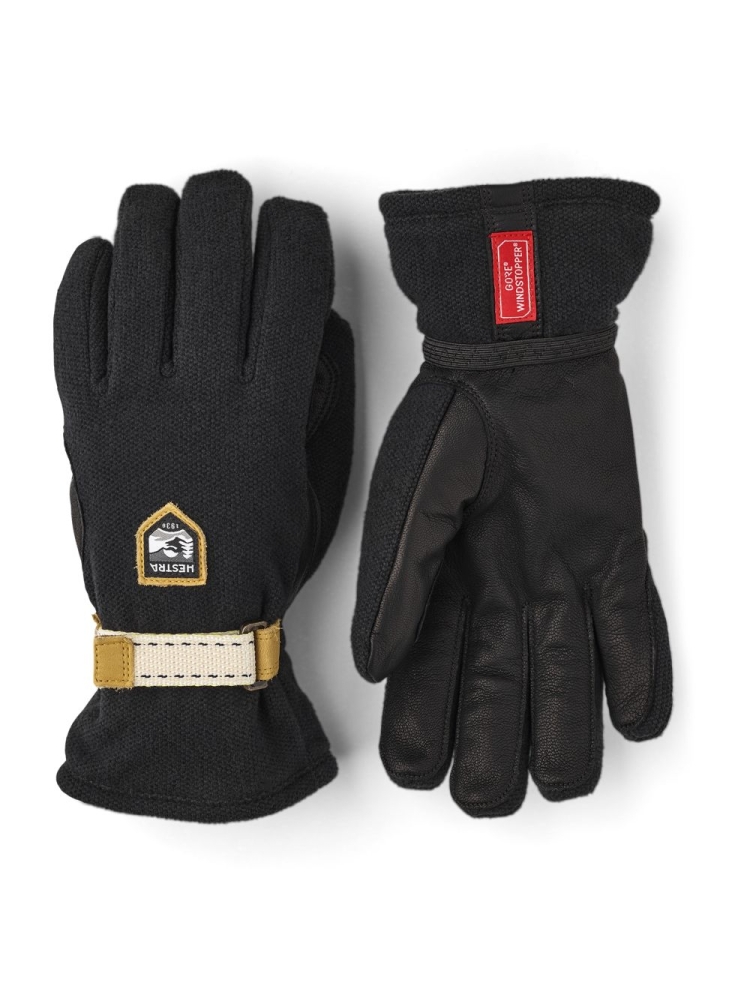 Hestra Windstopper Tour - 5 finger Black 37170-100 kleding accessoires online bestellen bij Kathmandu Outdoor & Travel