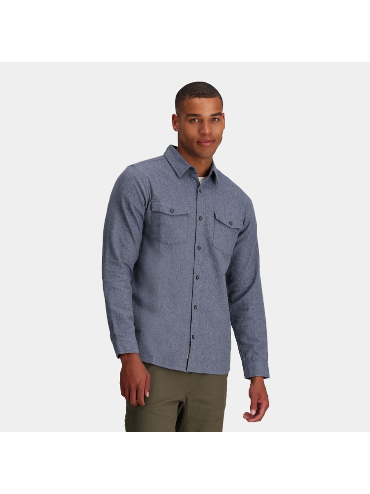 Royal Robbins Bristol Organic Cotton Twill L/S Sea 722025-762 shirts en tops online bestellen bij Kathmandu Outdoor & Travel