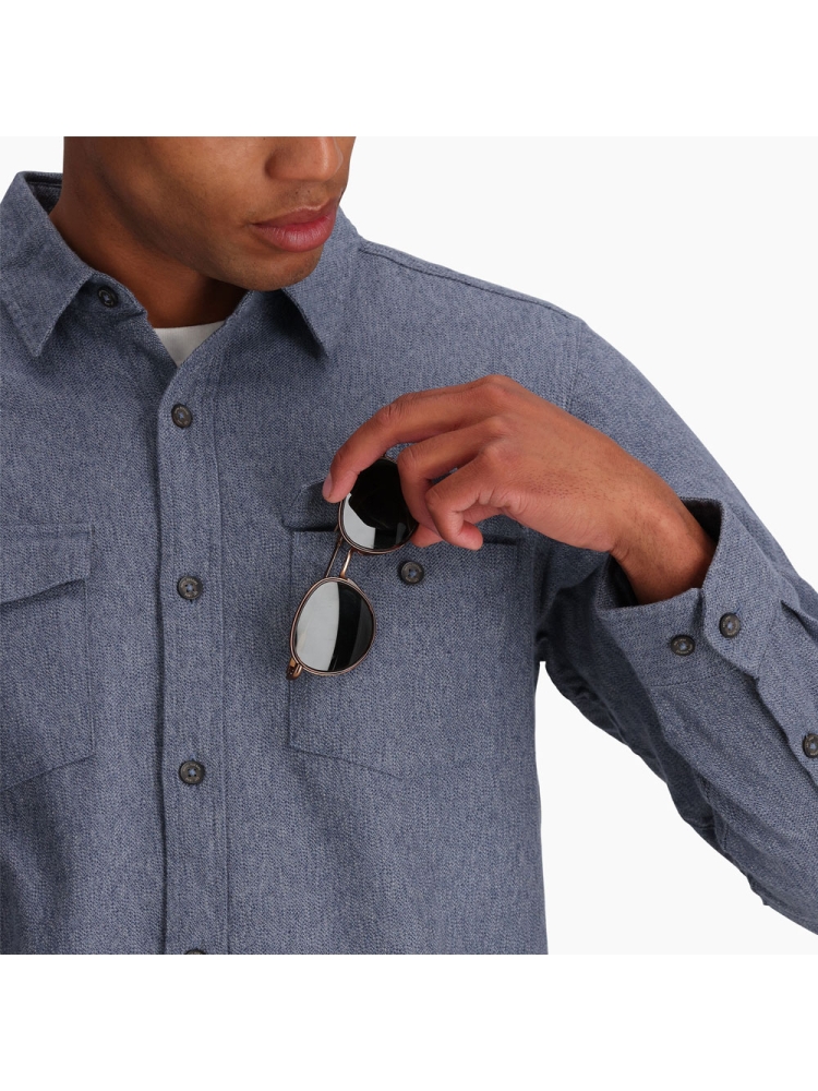 Royal Robbins Bristol Organic Cotton Twill L/S Sea 722025-762 shirts en tops online bestellen bij Kathmandu Outdoor & Travel