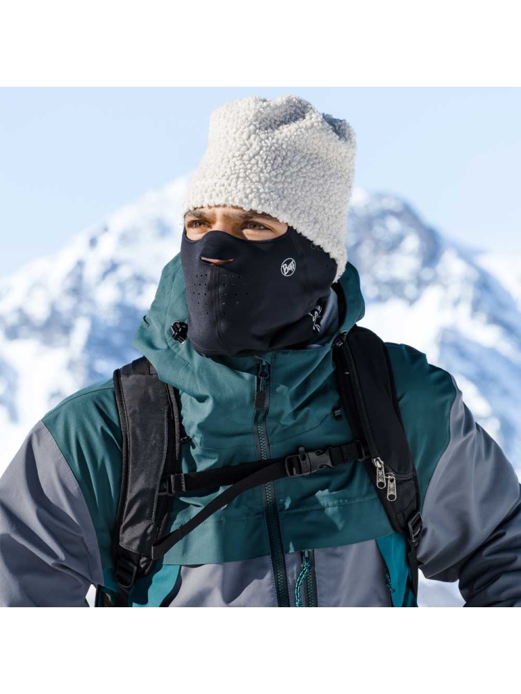 Buff Windproof Balaclava Solid Black 132580.999.25.00 kleding accessoires online bestellen bij Kathmandu Outdoor & Travel