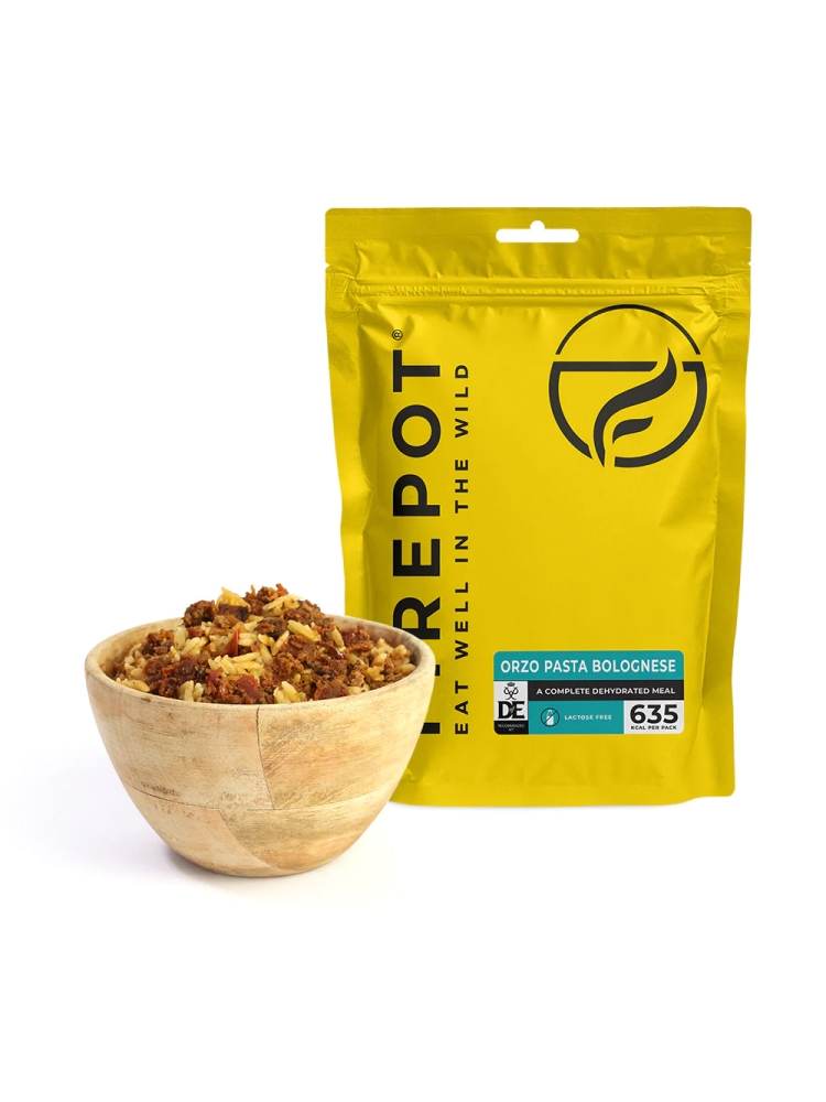 Firepot Orzo Pasta Bolognese Regular Geel FPMEAT:03OOL:Regular maaltijden en voedsel online bestellen bij Kathmandu Outdoor & Travel