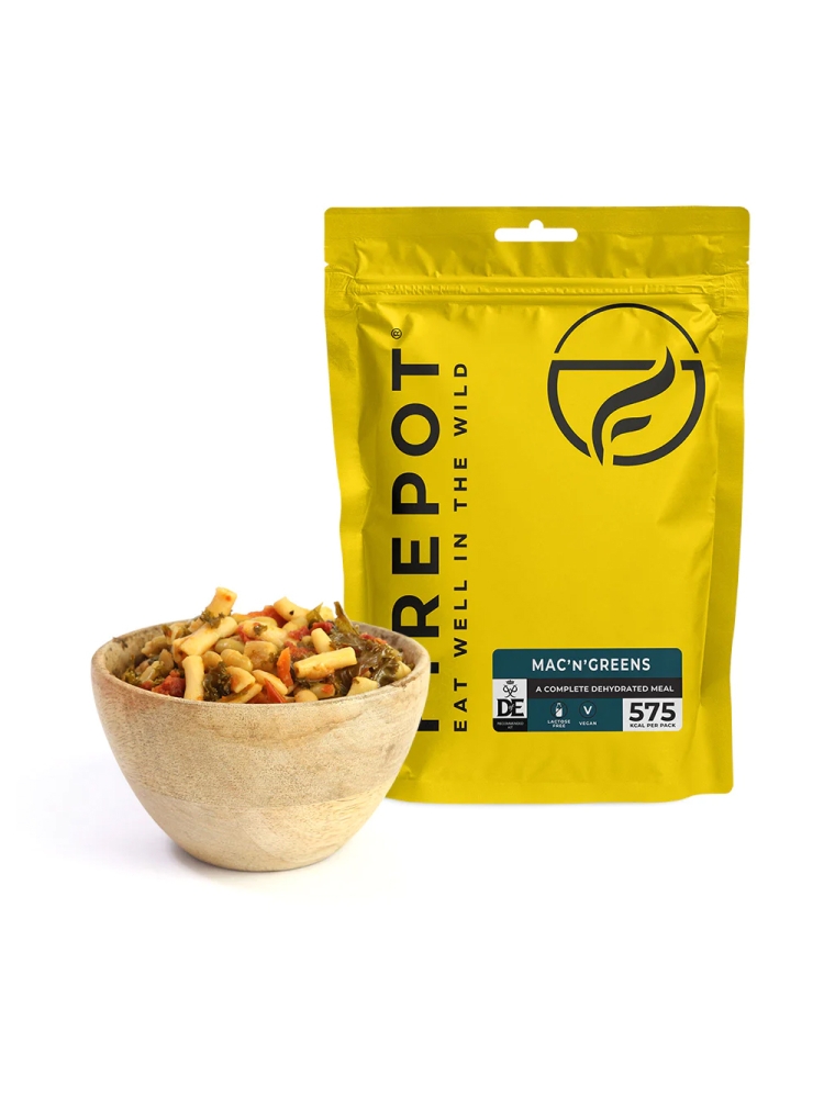 Firepot Mac'n'Greens Regular Geel FPVEGAN:16OVL:Regula maaltijden en voedsel online bestellen bij Kathmandu Outdoor & Travel
