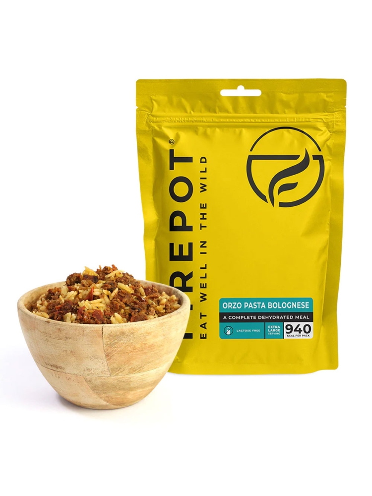 Firepot Orzo Bolognese Extra Large Geel FPMEATXLN03OOL maaltijden en voedsel online bestellen bij Kathmandu Outdoor & Travel