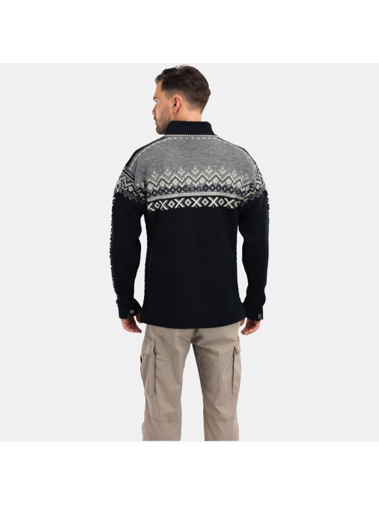 Dale 140th Anniversary Masc Sweater Black Smoke Offwhite 93951-F fleeces en truien online bestellen bij Kathmandu Outdoor & Travel