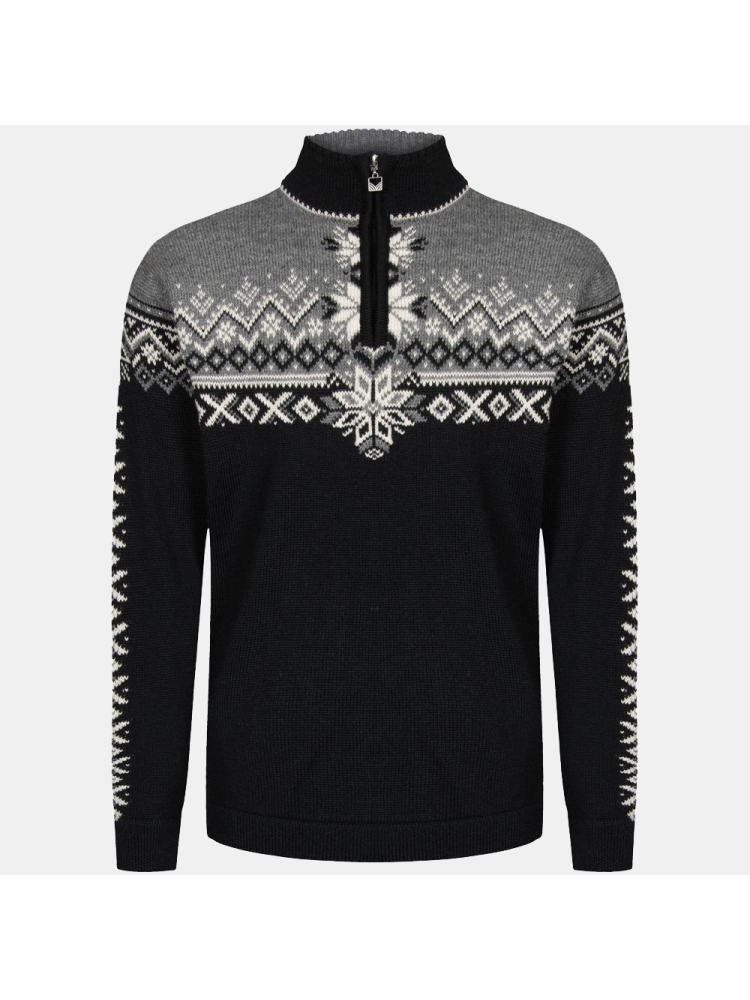 Dale 140th Anniversary Masc Sweater Black Smoke Offwhite 93951-F fleeces en truien online bestellen bij Kathmandu Outdoor & Travel