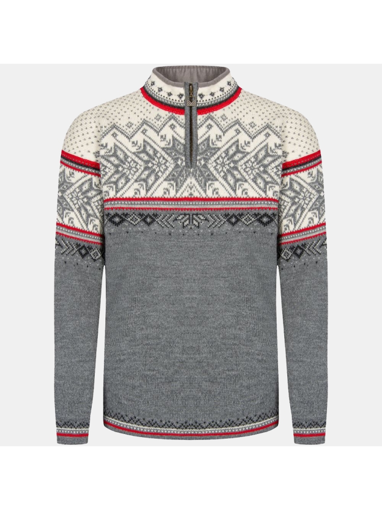 Dale Vail Masc Sweater Smoke Raspberry Offwhite 90331-T fleeces en truien online bestellen bij Kathmandu Outdoor & Travel