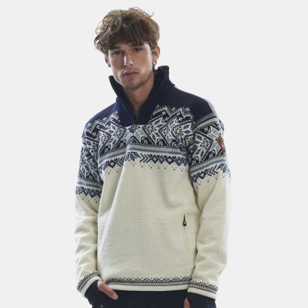 Dale  Vail Weatherproof Masc Sweater Offwhite Smoke Navy Blue
