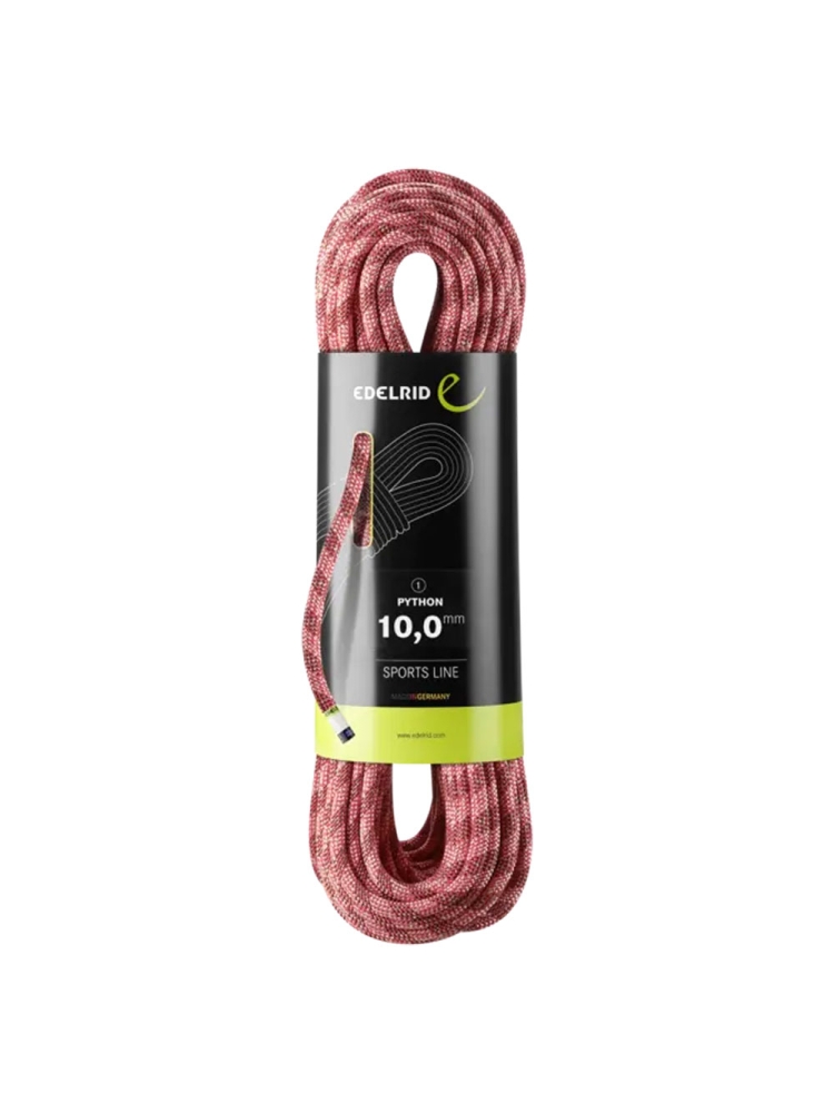 Edelrid Python 10,0mm 70M Red 710800702000  klimtouw en bandsling online bestellen bij Kathmandu Outdoor & Travel