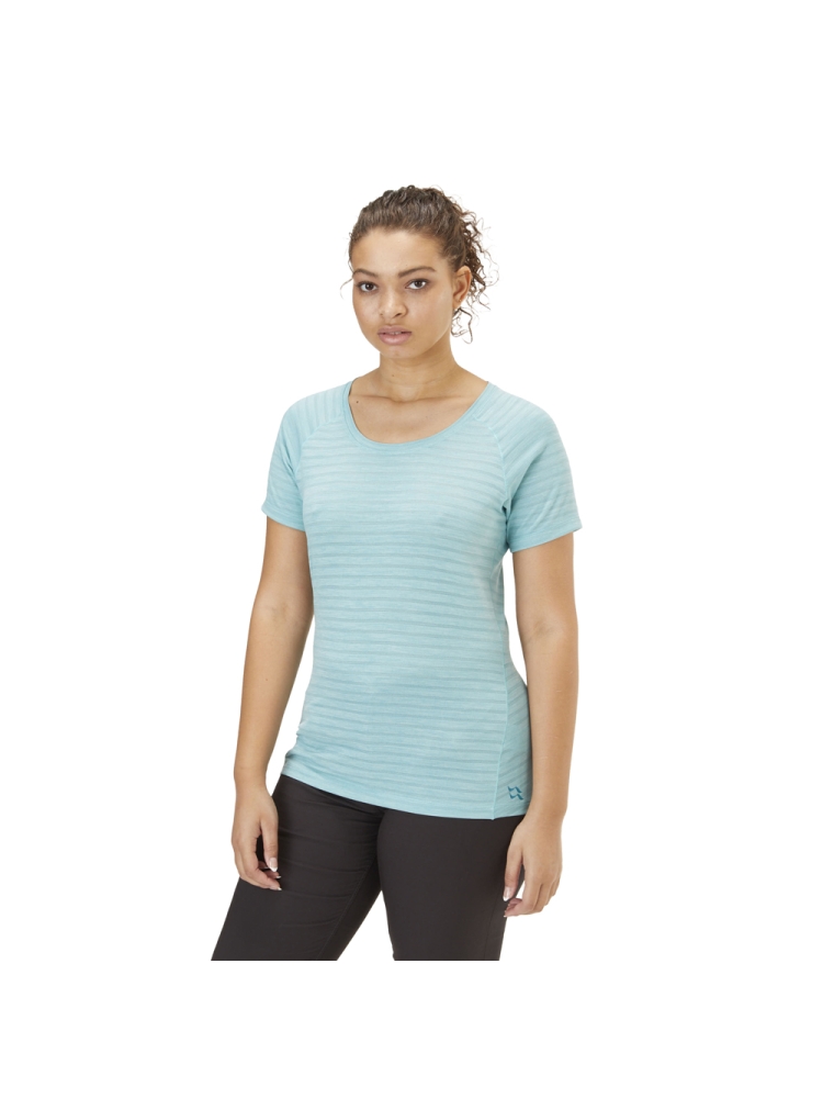 Rab Wisp Tee Women's Meltwater Marl QBL-12-MEL shirts en tops online bestellen bij Kathmandu Outdoor & Travel