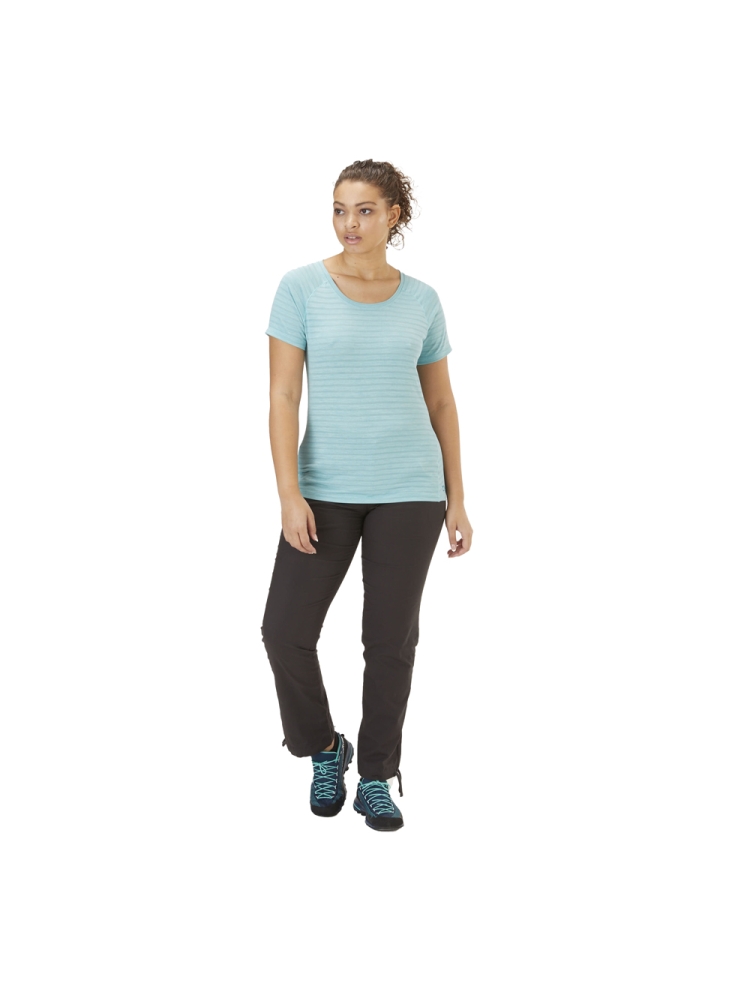 Rab Wisp Tee Women's Meltwater Marl QBL-12-MEL shirts en tops online bestellen bij Kathmandu Outdoor & Travel