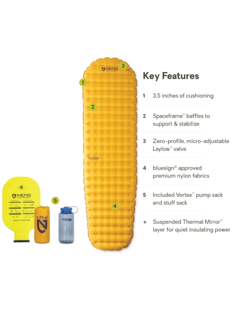 Nemo Nemo Tensor Trail Regular Mummy 8116.66035073 slaapmatjes Nemo Tensor Trail Regular Mummy 8116.66035073 slaapmatjes online bestellen bij Kathmandu Outdoor & Travel