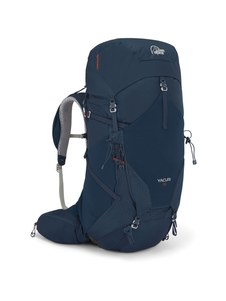 Lowe Alpine Yacuri 55 Tempest Blue FMQ-57-TMB trekkingrugzakken online bestellen bij Kathmandu Outdoor & Travel