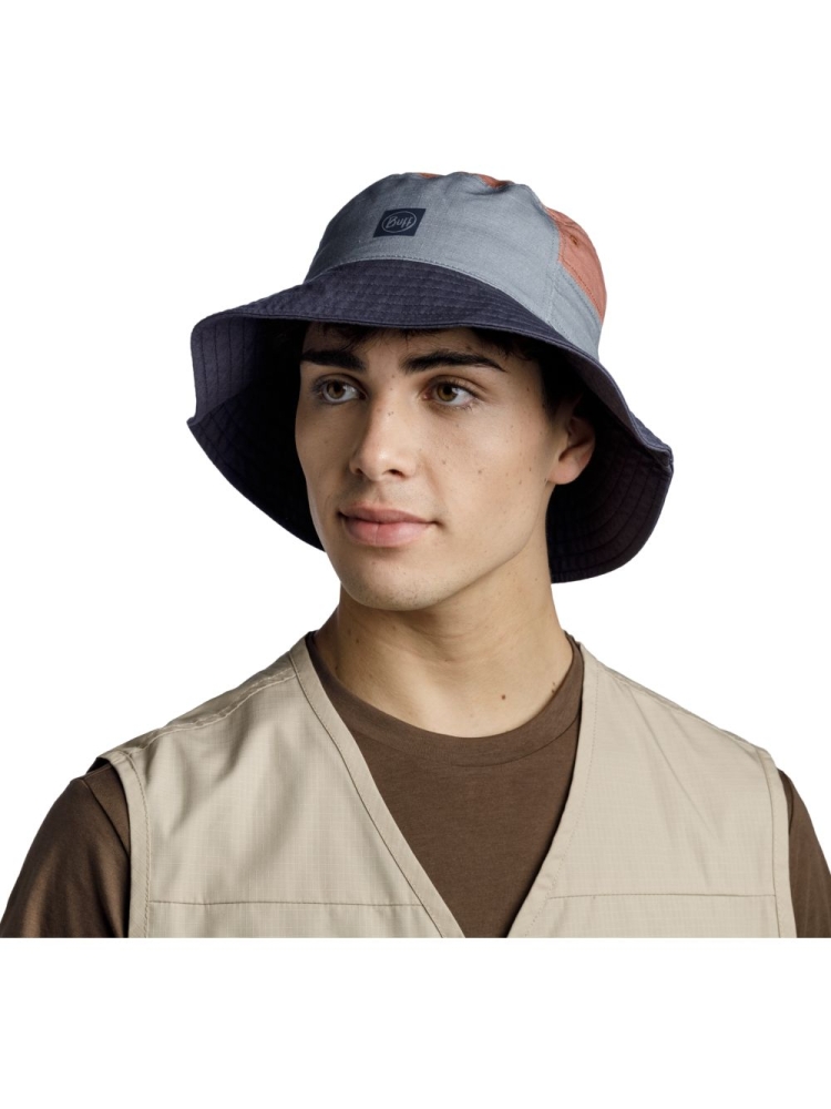 Buff BUFF® Sun Bucket Hat Hak Steel 125445.909.20.00 kleding accessoires online bestellen bij Kathmandu Outdoor & Travel