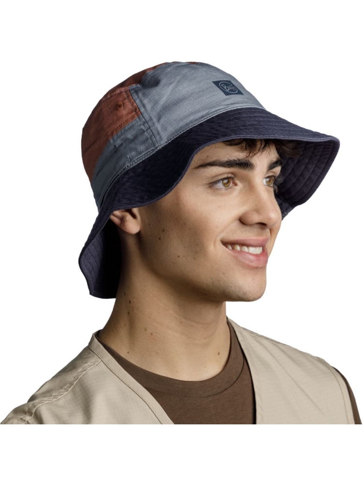 Buff BUFF® Sun Bucket Hat Hak Steel 125445.909.20.00 kleding accessoires online bestellen bij Kathmandu Outdoor & Travel