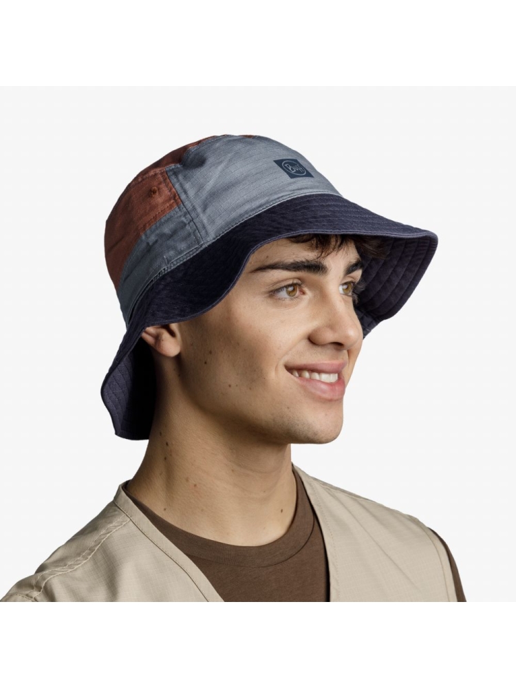 Buff BUFF® Sun Bucket Hat Hak Steel 125445.909.30.00 kleding accessoires online bestellen bij Kathmandu Outdoor & Travel
