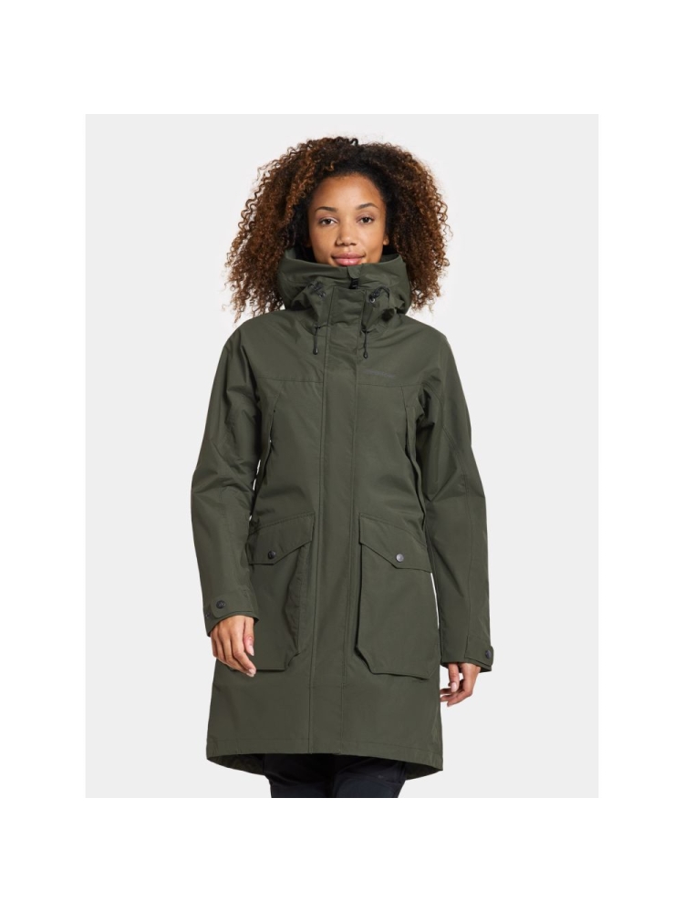 Didriksons Thelma Parka 10 Women's Deep Green 504812-300 jassen online bestellen bij Kathmandu Outdoor & Travel