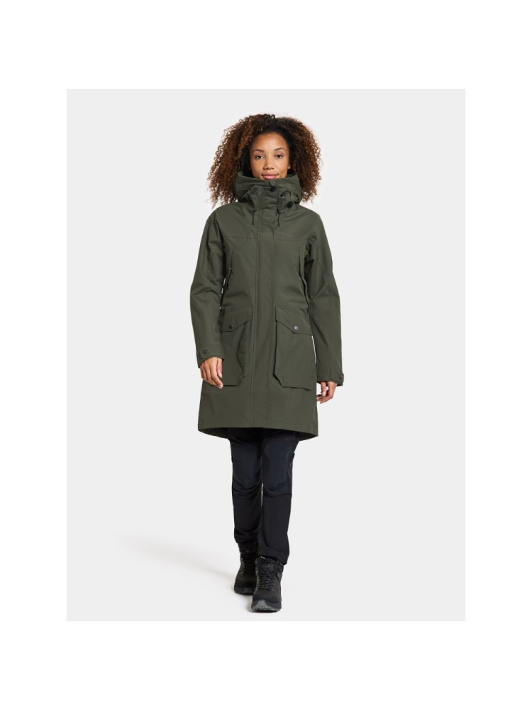 Didriksons Thelma Parka 10 Women's Deep Green 504812-300 jassen online bestellen bij Kathmandu Outdoor & Travel