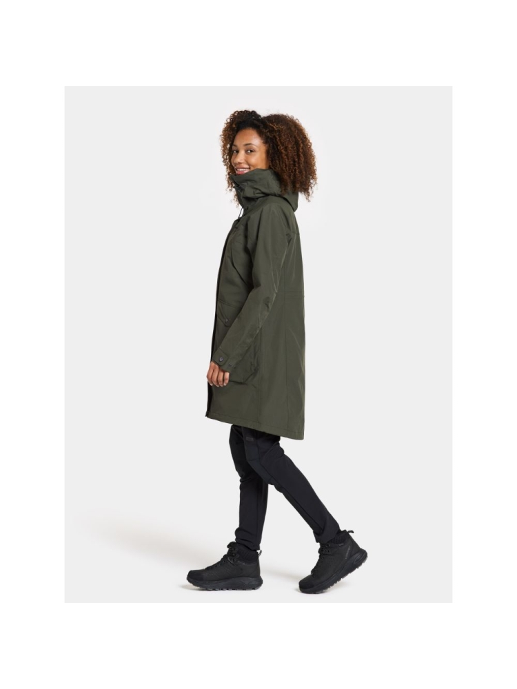 Didriksons Thelma Parka 10 Women's Deep Green 504812-300 jassen online bestellen bij Kathmandu Outdoor & Travel
