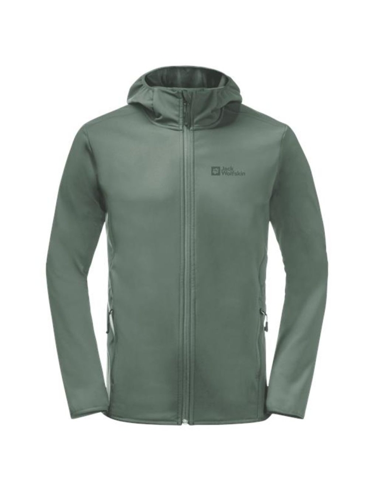 Jack Wolfskin Bornberg Hoody hedge green 1307471-4311 jassen online bestellen bij Kathmandu Outdoor & Travel