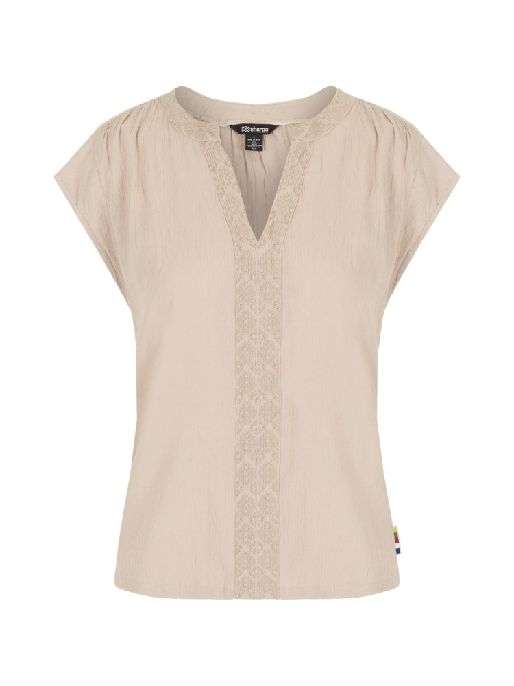 Sherpa Adventure Gear Sherpa Adventure Gear Hara Cap Sleeve Top Women's SW20019-108 shirts en tops Sherpa Adventure Gear Hara Cap Sleeve Top Women's Goa Sand SW20019-108 shirts en tops online bestellen bij Kathmandu Outdoor & Travel