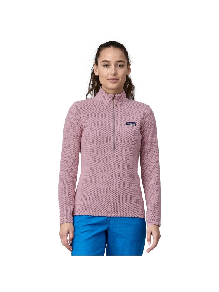 Patagonia R1 Air Zip Neck Women's Milkweed Mauve 40250-MLKE fleeces en truien online bestellen bij Kathmandu Outdoor & Travel
