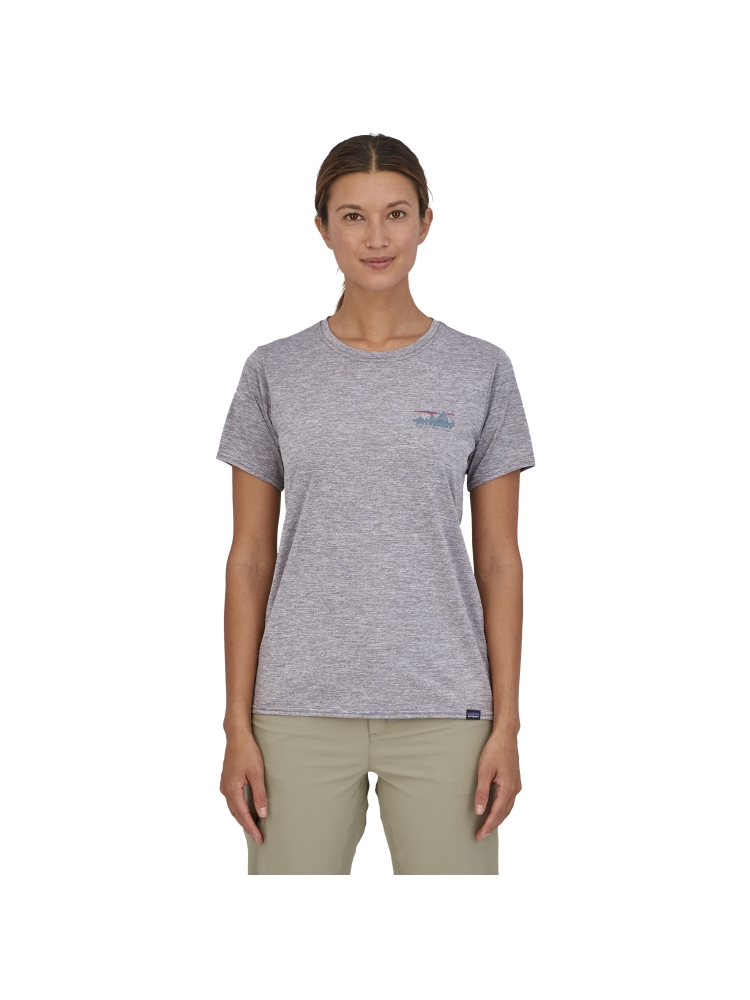Patagonia Cap Cool Daily Graphic Shirt Women's '73 Skyline: Feather Grey 45250-SKFE shirts en tops online bestellen bij Kathmandu Outdoor & Travel