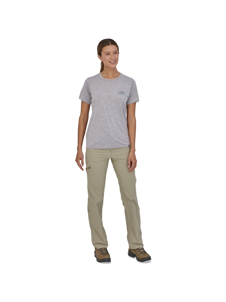 Patagonia Cap Cool Daily Graphic Shirt Women's '73 Skyline: Feather Grey 45250-SKFE shirts en tops online bestellen bij Kathmandu Outdoor & Travel