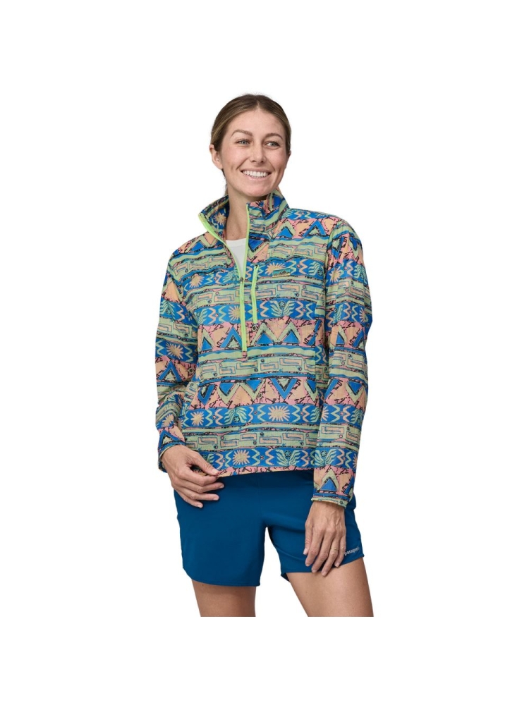 Patagonia Houdini Stash 1/2 Zip P/O Women's High Hopes Geo: Salamander Gre 23435-HGSA jassen online bestellen bij Kathmandu Outdoor & Travel