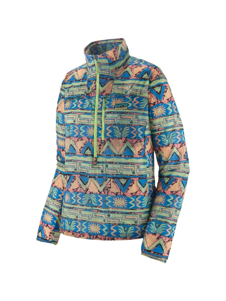 Patagonia Houdini Stash 1/2 Zip P/O Women's High Hopes Geo: Salamander Gre 23435-HGSA jassen online bestellen bij Kathmandu Outdoor & Travel