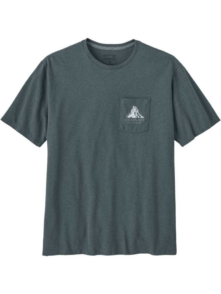 Patagonia Chouinard Crest Pocket Responsibili-Tee Nouveau Green 37770-NUVG shirts en tops online bestellen bij Kathmandu Outdoor & Travel