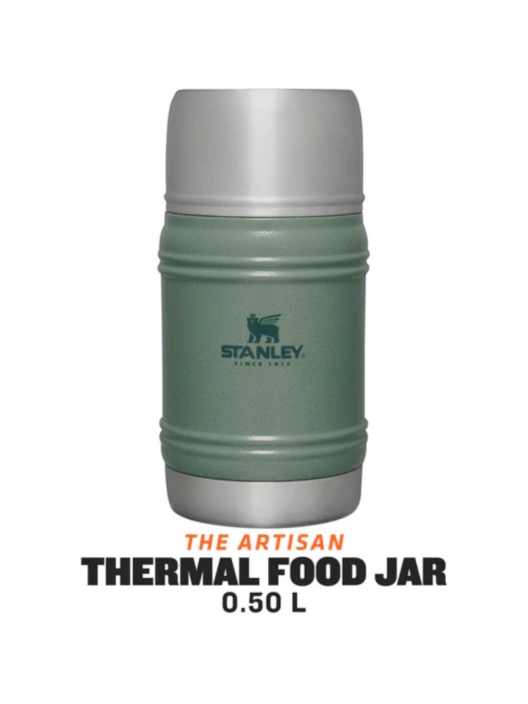 Stanley The Artisan Thermal Food Jar .50L Hammertone Green 10-11426-004 drinkflessen en thermosflessen online bestellen bij Kathmandu Outdoor & Travel
