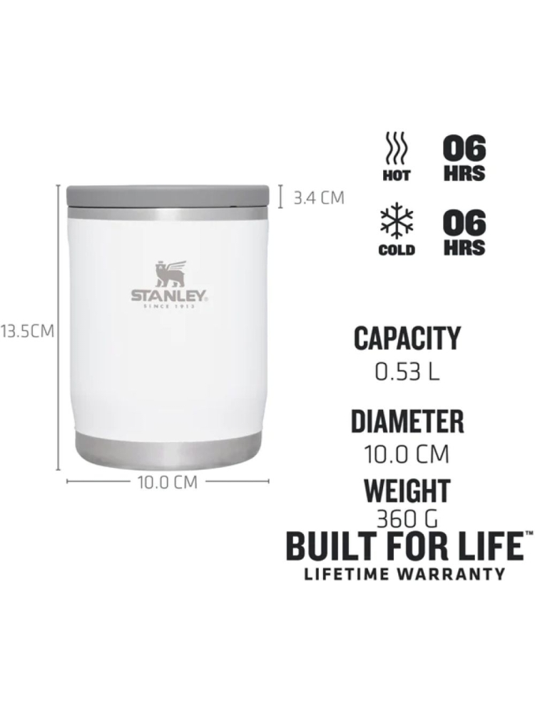 Stanley The Adventure To-Go Food Jar .53L Polar 10-10836-007 drinkflessen en thermosflessen online bestellen bij Kathmandu Outdoor & Travel