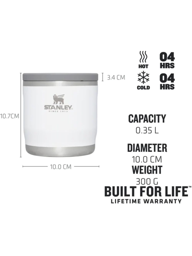 Stanley Stanley The Adventure To-Go Food Jar .35L 10-10837-013 drinkflessen en thermosflessen Stanley The Adventure To-Go Food Jar .35L Polar 10-10837-013 drinkflessen en thermosflessen online bestellen bij Kathmandu Outdoor & Travel
