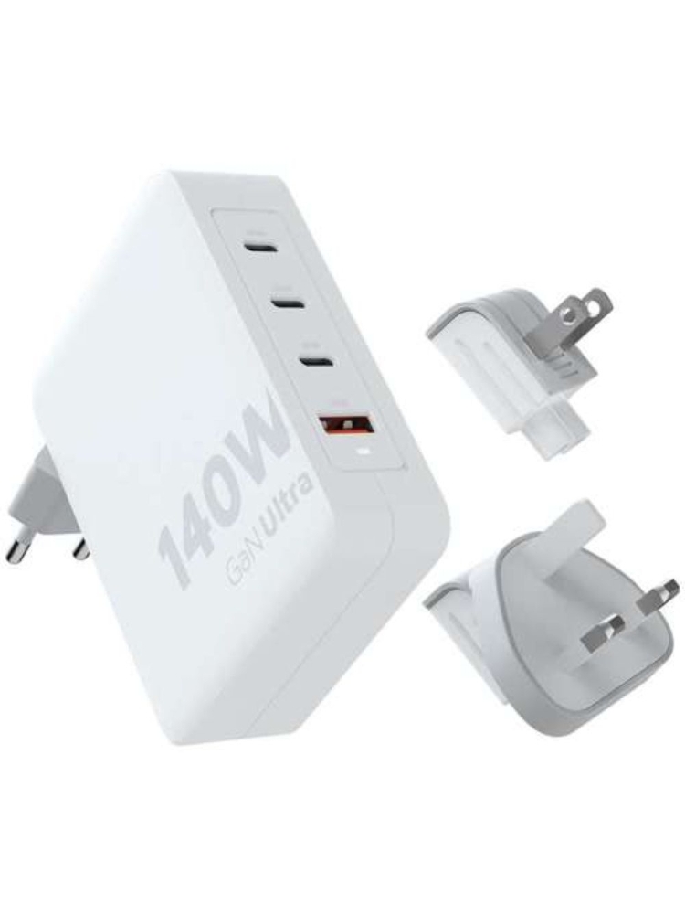 Xtorm 140W GaN-Ultra Travel Charger + USB-C PD Cable White XVC2140 energie & electronica online bestellen bij Kathmandu Outdoor & Travel