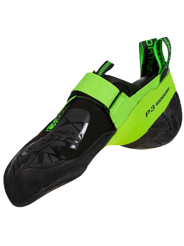 La Sportiva Skwama Vegan Black/Flash Green ZFCS032K00E24 klimschoenen online bestellen bij Kathmandu Outdoor & Travel