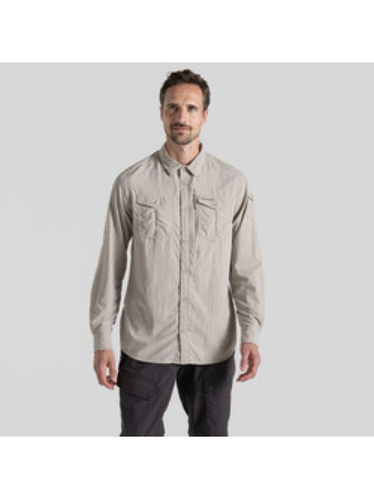 Craghoppers NosiLife Adv LS Shirt III Parchment CMS709-222 shirts en tops online bestellen bij Kathmandu Outdoor & Travel